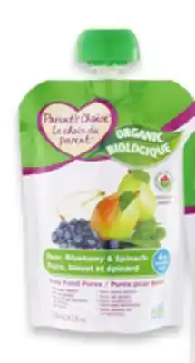 Walmart Parent's Choice 100% Organic Pouches offer