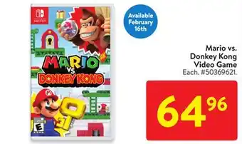 Walmart Mario vs. Donkey Kong Video Game offer