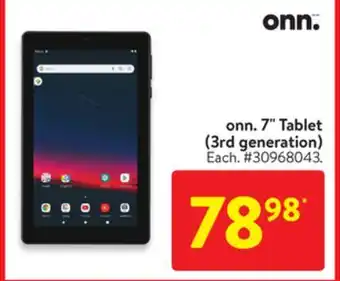 Walmart onn. 7 Tablet (3rd generation) offer