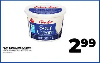 Real Canadian Superstore GAY LEA SOUR CREAM, 425/500 ML offer