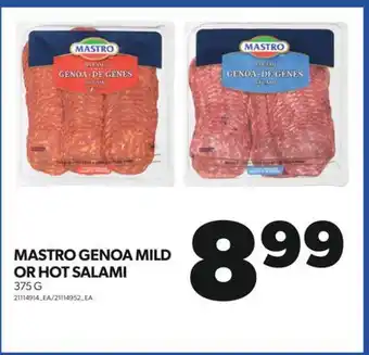 Real Canadian Superstore MASTRO GENOA MILD OR HOT SALAMI 375 G offer