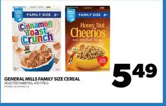 Real Canadian Superstore GENERAL MILLS FAMILY SIZE CEREAL, 475-778 G offer