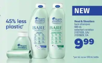 Real Canadian Superstore HEAD & SHOULDER BARE SHAMPOO, 400 ML offer