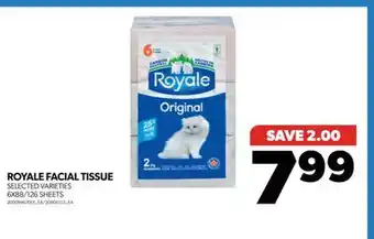 Real Canadian Superstore ROYALE FACIAL TISSUE, 6X88/126 SHEETS offer