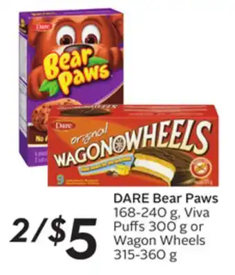 Sobeys DARE Bear Paws offer