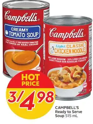 Sobeys CAMPBELL'S Ready to Serve Soup offer