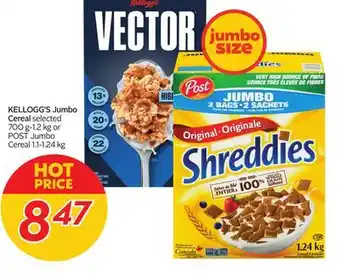 Sobeys KELLOGG'S Jumbo Cereal offer