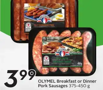 Sobeys OLYMEL Breakfast or Dinner Pork Sausages offer