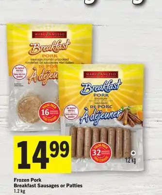 Foodland Frozen Pork Breakfast Sausages or Patties offer