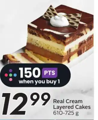 Sobeys Real Cream Layered Cakes offer