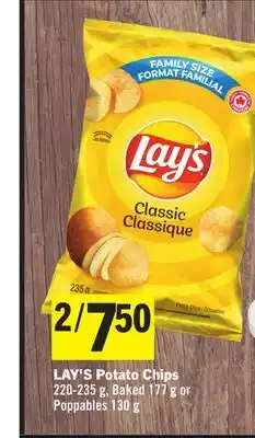 Foodland LAY'S Potato Chips 220-235 g, Baked 177 g or Poppables 130 g offer