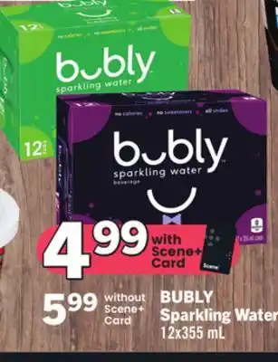 Foodland BUBLY Sparkling Water 12x355 mL offer
