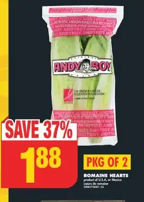 No Frills ROMAINE HEARTS, PKG OF 2 offer