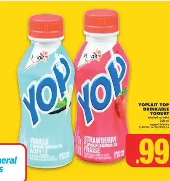 No Frills YOPLAIT YOP DRINKABLE YOGURT, 200 mL offer