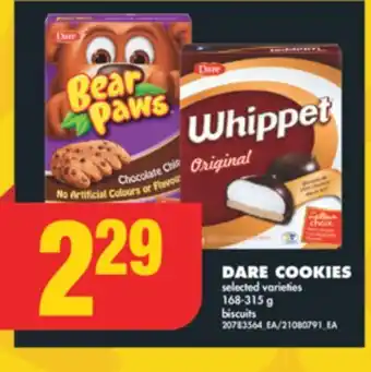 No Frills DARE COOKIES, 168-315 g offer