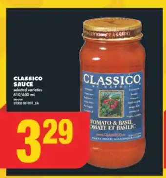 No Frills CLASSICO SAUCE, 10/650 mL offer