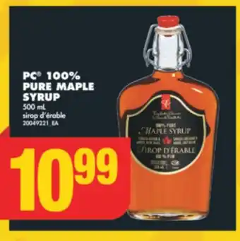 No Frills PC 100% PURE MAPLE SYRUP, 500 mL offer