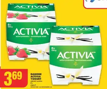 No Frills DANONE ACTIVIA YOGURT, 8's offer