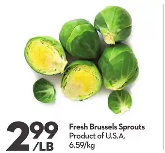 Longo's Fresh Brussels Sprouts offer