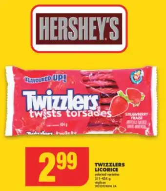 No Frills TWIZZLERS LICORICE, 311-454 g offer