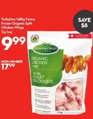 Longo's Yorkshire Valley Farms Frozen Organic Split Chicken Wings offer