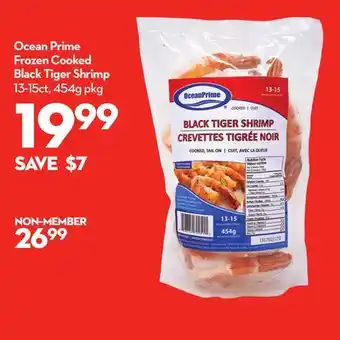 Longo's Ocean Prime Frozen Cooked Black Tiger Shrimp offer
