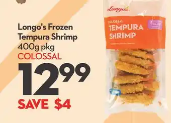 Longo's Longo's Frozen Tempura Shrimp offer