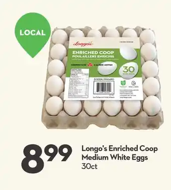 Longo's Longo's Enriched Coop Medium White Eggs offer