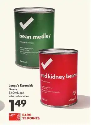 Longo's Longo's Essentials Beans offer