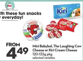 Longo's Mini Babybel, The Laughing Cow Cheese or Kiri Cream Cheese offer