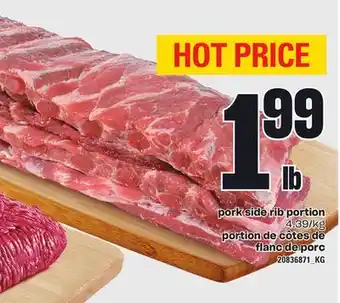 Independent Grocer PORK SIDE RIB PORTION offer
