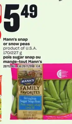 Independent Grocer MANN'S SNAP OR SNOW PEAS, 170/227 g offer