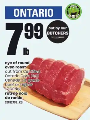 Independent Grocer EYE OF ROUND OVEN ROAST offer