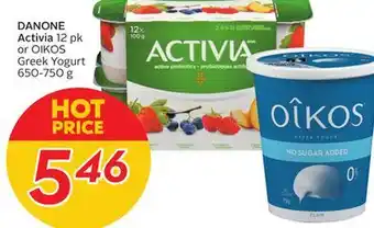 Sobeys DANONE Activia offer