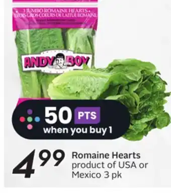 Sobeys Romaine Hearts offer