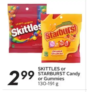 Sobeys SKITTLES or STARBURST Candy or Gummies offer
