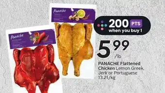 Sobeys PANACHE Flattened Chicken offer