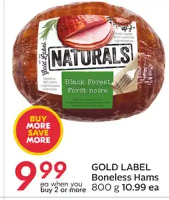 Sobeys GOLD LABEL Boneless Hams offer