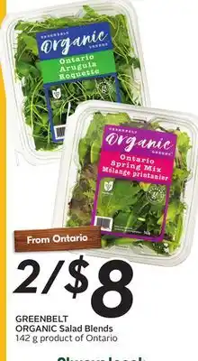 Sobeys GREENBELT ORGANIC Salad Blends offer
