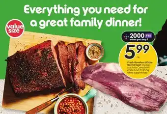Sobeys Fresh Boneless Whole Beef Brisket offer