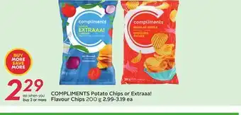 Sobeys COMPLIMENTS Potato Chips or Extraaa! Flavour Chips offer
