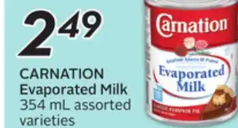 Sobeys CARNATION Evaporated Milk offer