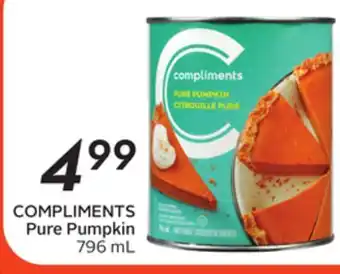 Sobeys COMPLIMENTS Pure Pumpkin offer