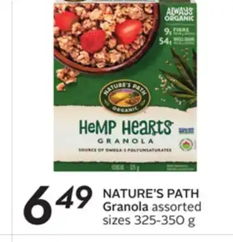 Sobeys NATURE'S PATH Granola offer