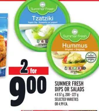 Metro SUMMER FRESH DIPS OR SALADS offer