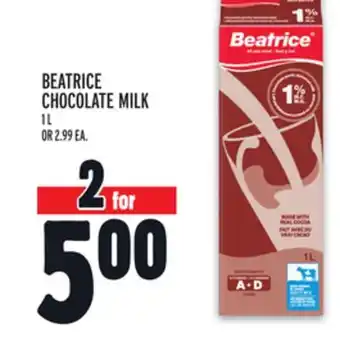 Metro BEATRICE CHOCOLATE MILK offer