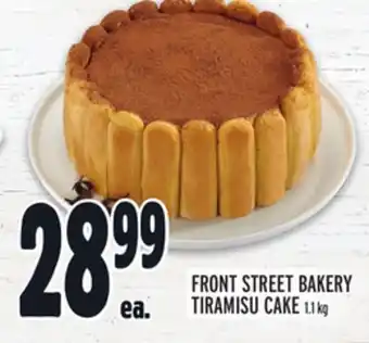 Metro FRONT STREET BAKERY TIRAMISU CAKE offer