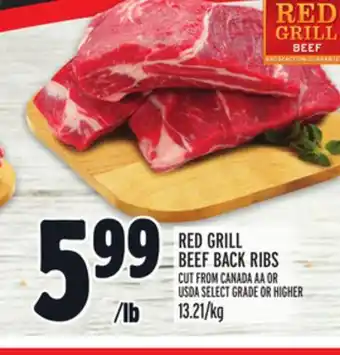 Metro RED GRILL BEEF BACK RIBS offer