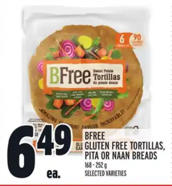 Metro BFREE GLUTEN FREE TORTILLAS, PITA OR NAAN BREADS offer