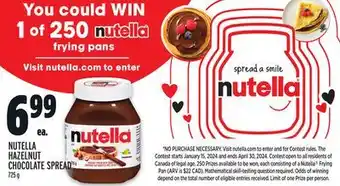 Metro NUTELLA HAZELNUT CHOCOLATE SPREAD offer